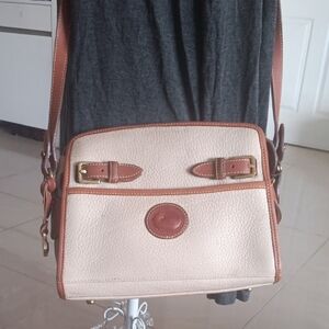 Dooney & Bourke Cream and Brown Crossbody Bag